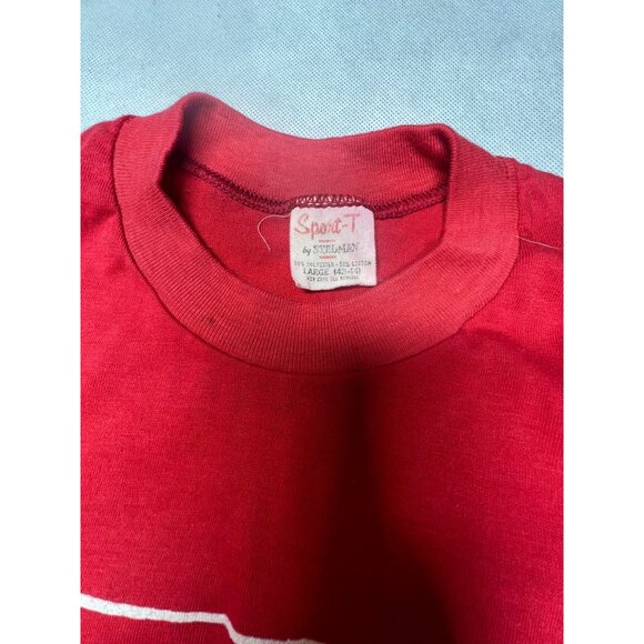 Vintage 1980 Single Stitch Coca-Cola Olympics Red T-Shirt Large - Picture 3 of 6